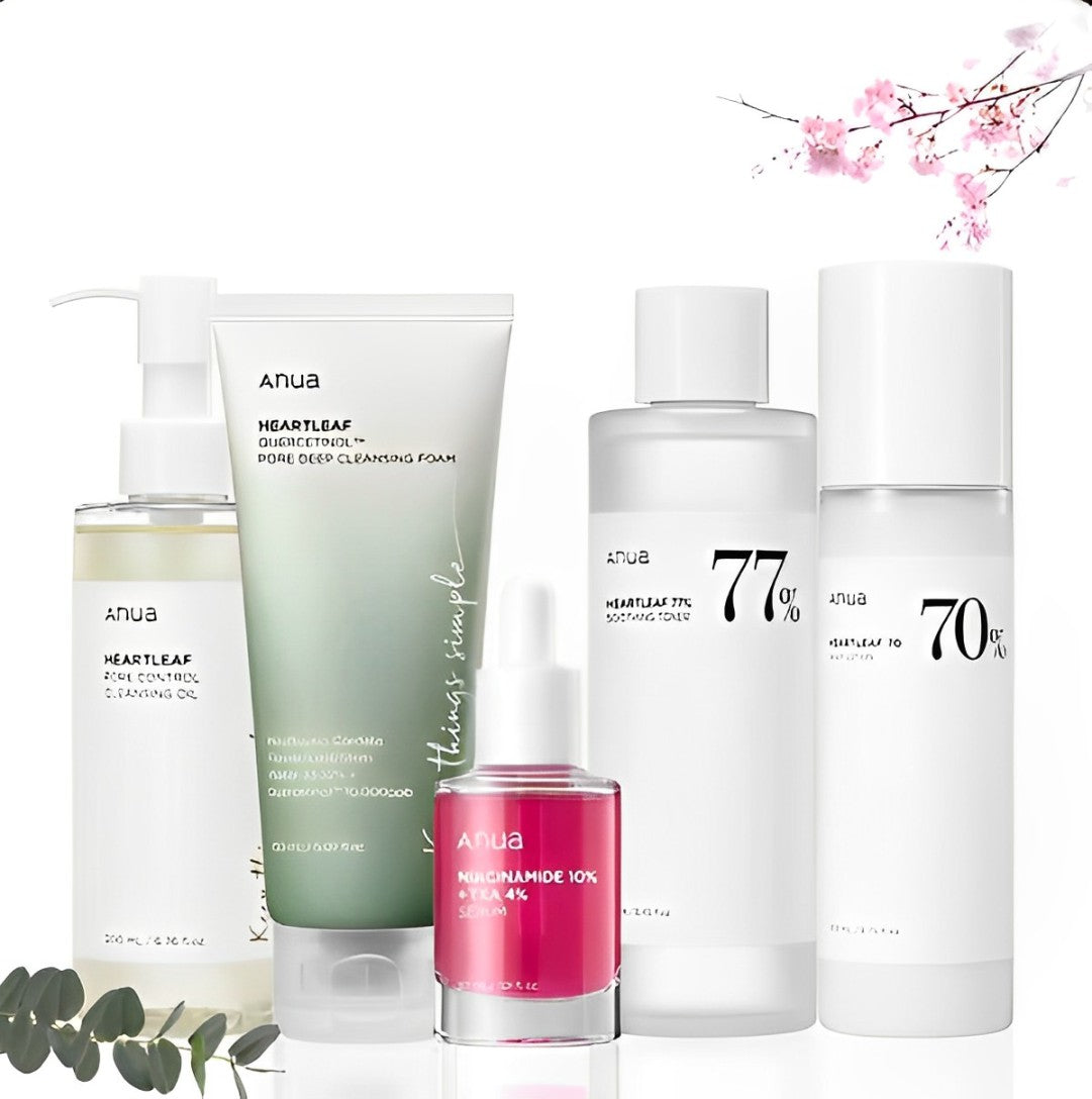 Anua Heartleaf Korean Skincare Set