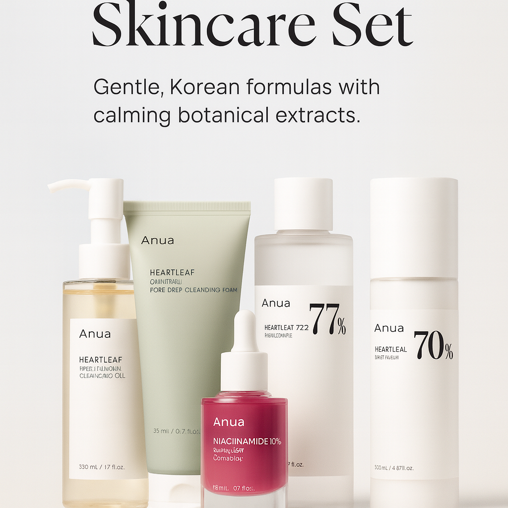 Anua Heartleaf Korean Skincare Set