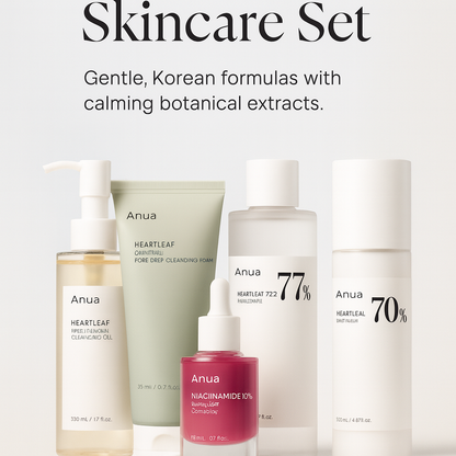 Anua Heartleaf Korean Skincare Set